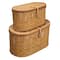 Hello Honey® Modern Decorative Oval Woven Rattan Storage Box Set